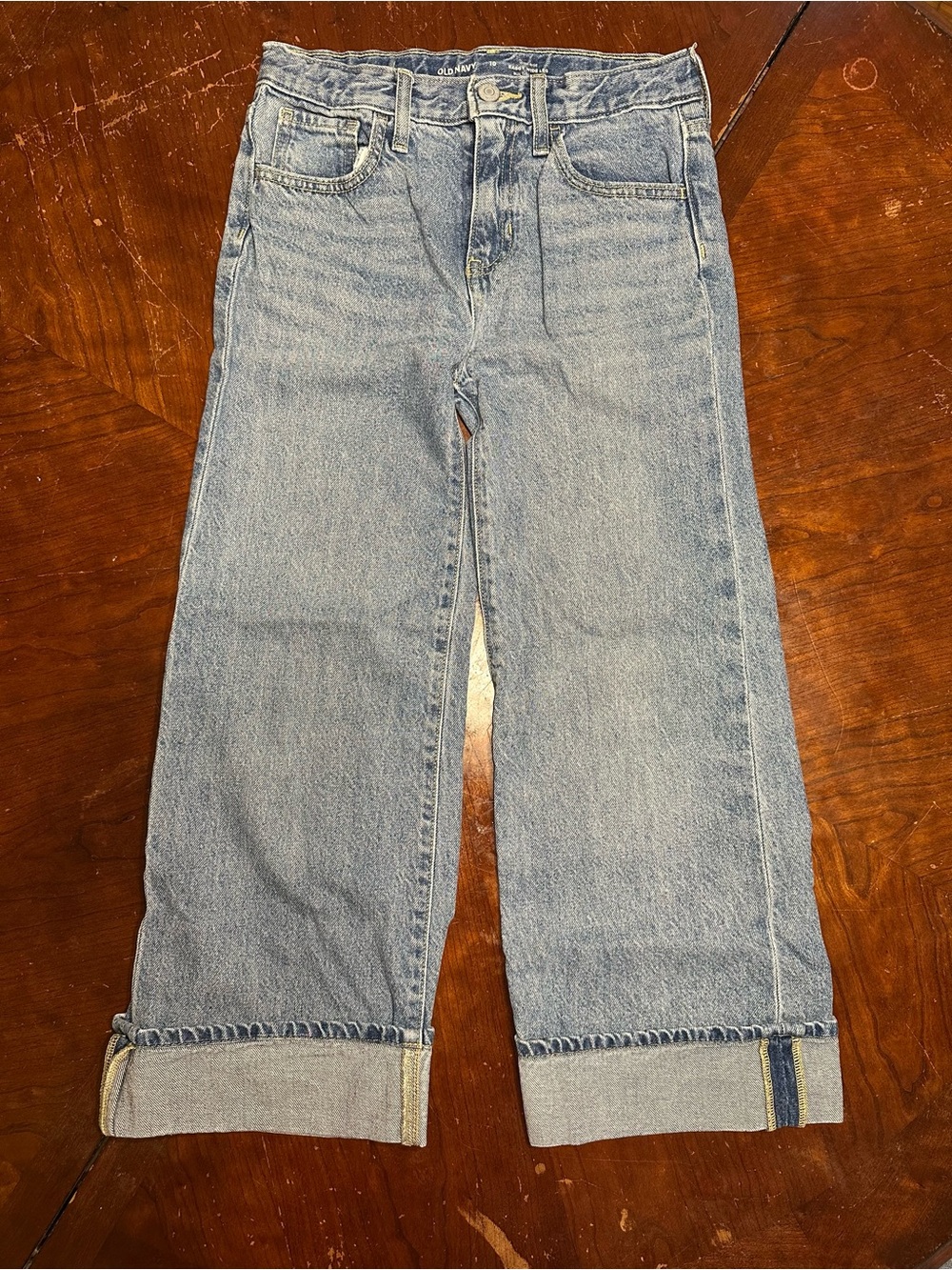 Old Navy Girls Baggy Wide Leg Jeans Sz 10